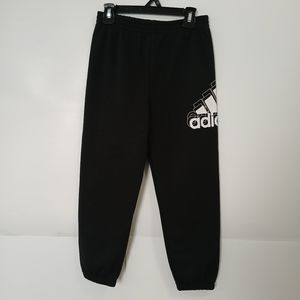 Adidas Girls Sweatpants Black Big Logo Size 6X